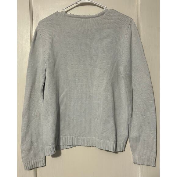 Lauren Ralph Lauren women’s light blue crewneck sweater size large - Picture 3 of 3
